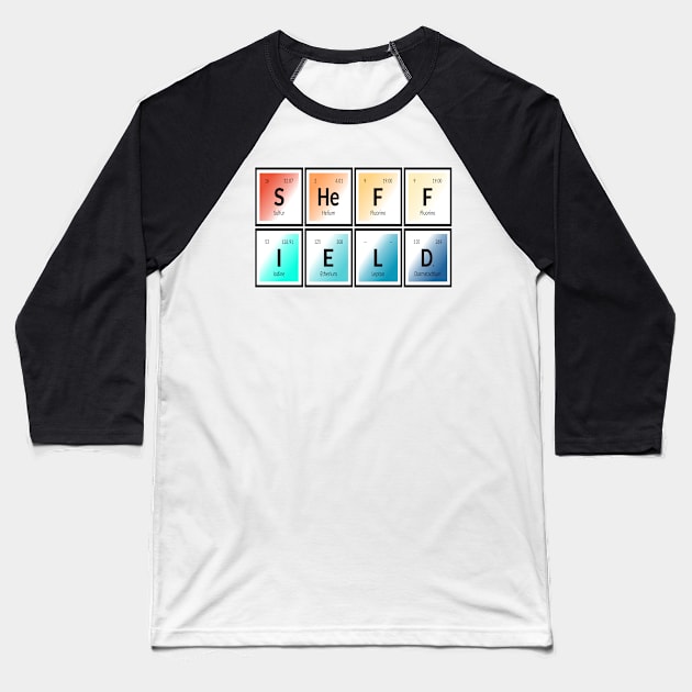Sheffield Table of Elements Baseball T-Shirt by SupixIUM